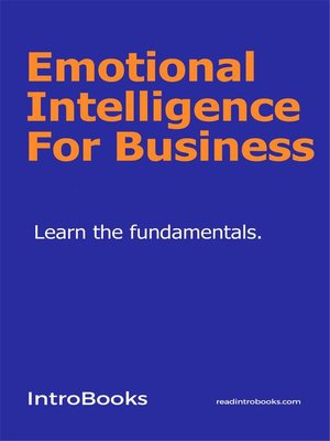 cover image of Emotional Intelligence For Business